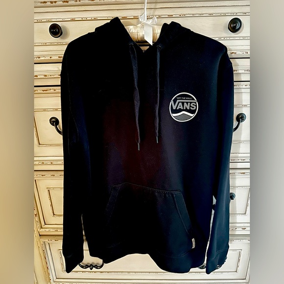 VANS BLACK PULLOVER HOODIE - Picture 1 of 2
